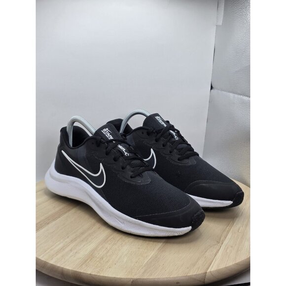 Nike Star Runner 3 Black White Running Shoes Sneakers DA2776-003 Womens 7.5/GS 6 - Picture 5 of 9